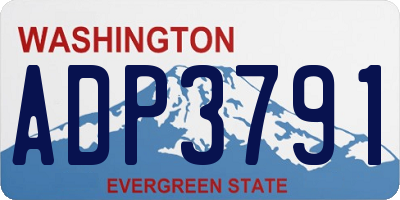 WA license plate ADP3791