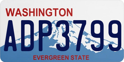 WA license plate ADP3799