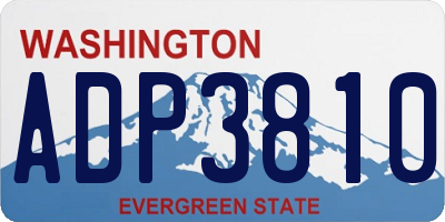 WA license plate ADP3810
