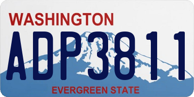 WA license plate ADP3811