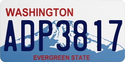 WA license plate ADP3817