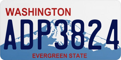 WA license plate ADP3824