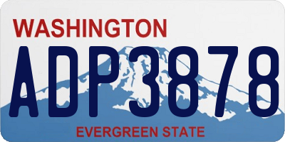 WA license plate ADP3878