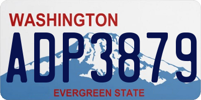 WA license plate ADP3879