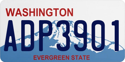 WA license plate ADP3901
