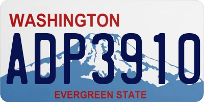 WA license plate ADP3910