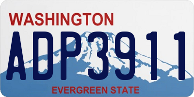 WA license plate ADP3911