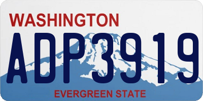 WA license plate ADP3919