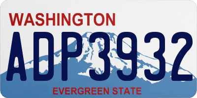 WA license plate ADP3932