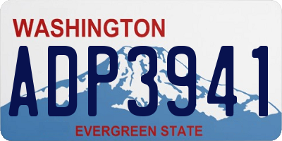WA license plate ADP3941