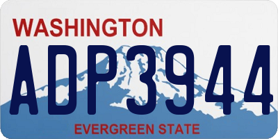 WA license plate ADP3944