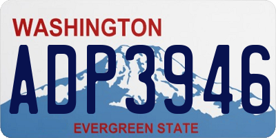 WA license plate ADP3946