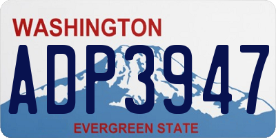 WA license plate ADP3947