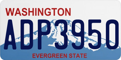 WA license plate ADP3950
