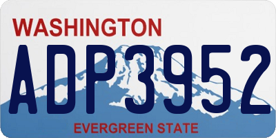 WA license plate ADP3952