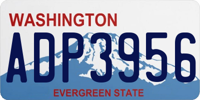 WA license plate ADP3956