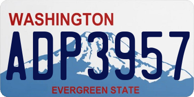 WA license plate ADP3957
