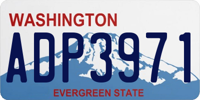 WA license plate ADP3971