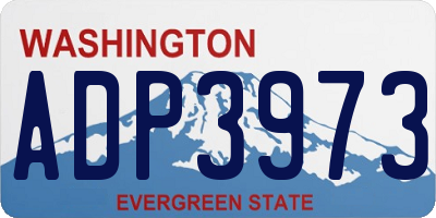 WA license plate ADP3973