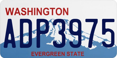 WA license plate ADP3975