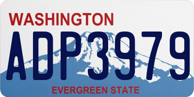 WA license plate ADP3979