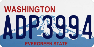 WA license plate ADP3994