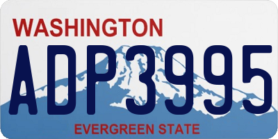 WA license plate ADP3995
