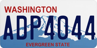 WA license plate ADP4044