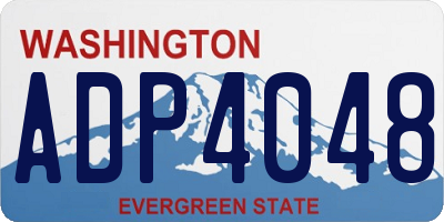 WA license plate ADP4048