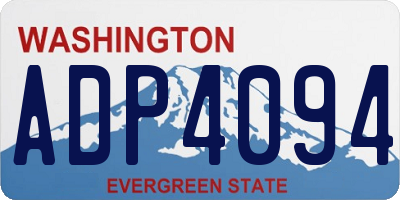 WA license plate ADP4094
