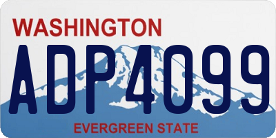 WA license plate ADP4099