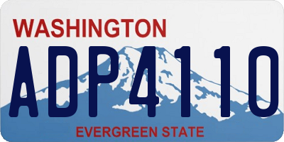 WA license plate ADP4110