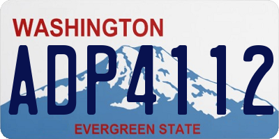 WA license plate ADP4112