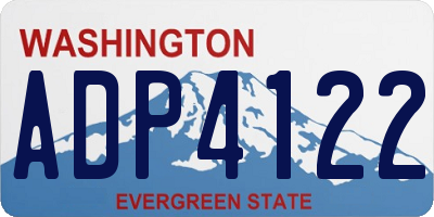 WA license plate ADP4122