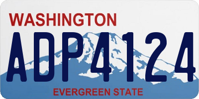 WA license plate ADP4124