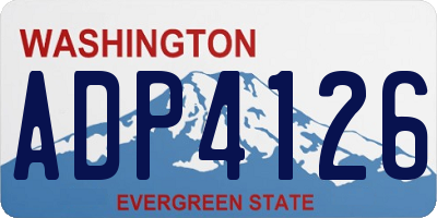 WA license plate ADP4126