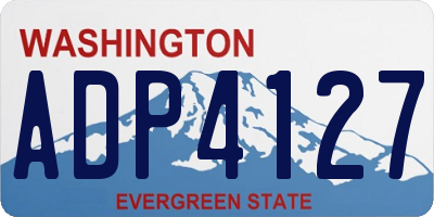 WA license plate ADP4127