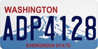 WA license plate ADP4128