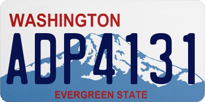 WA license plate ADP4131
