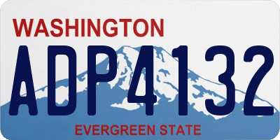 WA license plate ADP4132
