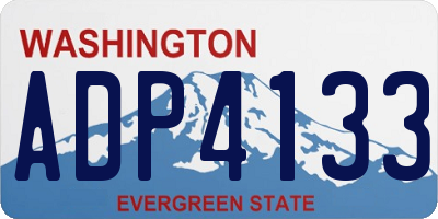 WA license plate ADP4133