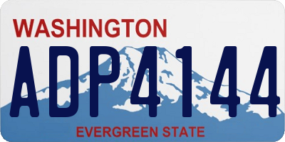 WA license plate ADP4144
