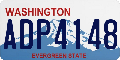 WA license plate ADP4148