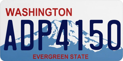 WA license plate ADP4150