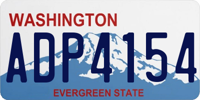 WA license plate ADP4154