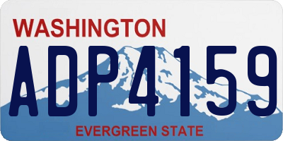 WA license plate ADP4159