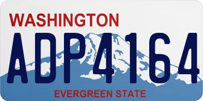 WA license plate ADP4164