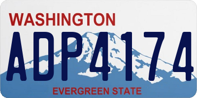 WA license plate ADP4174