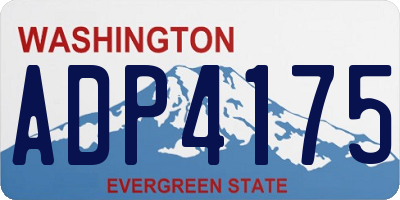 WA license plate ADP4175