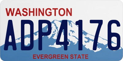 WA license plate ADP4176
